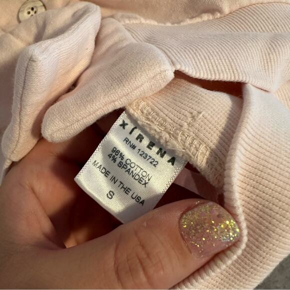 Xirena Light Pink Shawl Cotton Soft Cardigan Sweater Sweatshirt Small - Picture 7 of 14